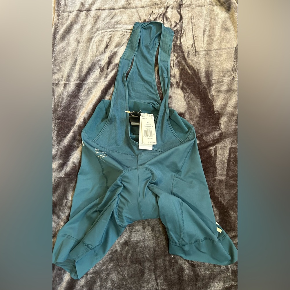 Adidas Women's Teal Parley  Cycling Shorts bib NWT - Picture 6 of 16